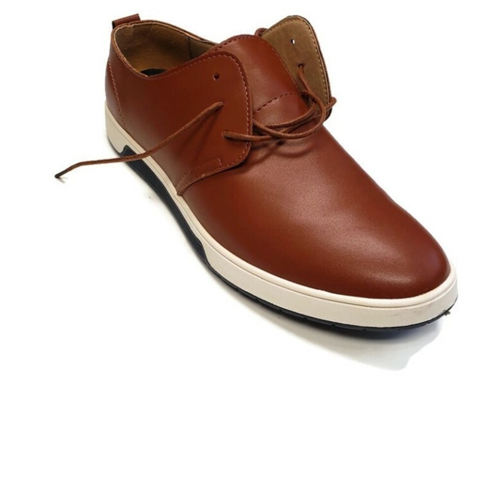 Laoks Mens 10.5 Casual Oxford Shoes Breathable Lace-Up Flat Fashion Sneakers - Picture 4 of 10